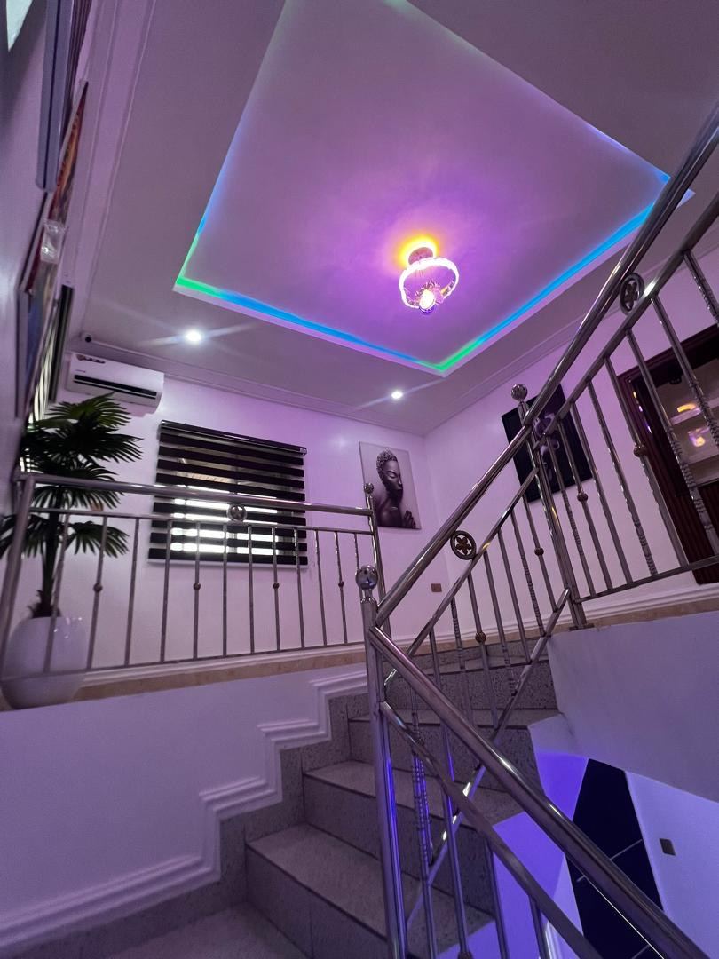 Staircase with mood lighting